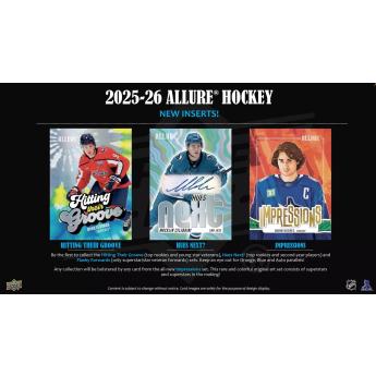NHL boxy hokejové karty NHL 2025-26 Upper Deck Allure Blaster Box