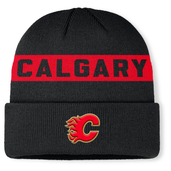 Calgary Flames zimná čiapka Authentic Pro A/Cap Cuffed inscription