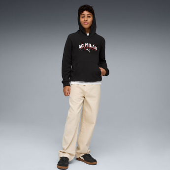 AC Milano detská mikina s kapucňou Culture black