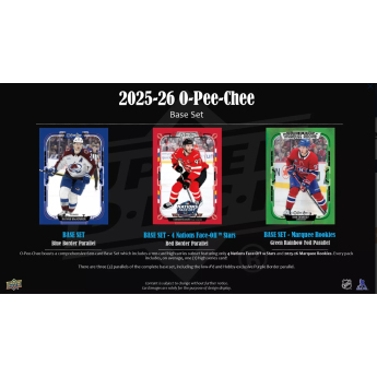 NHL boxy hokejové karty NHL 2025-26 Upper Deck O-Pee-Chee Hobby Box