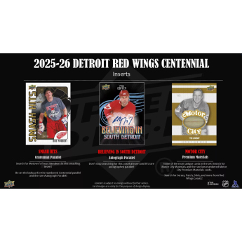 NHL boxy hokejové karty NHL Detroit Red Wings NHL Centennial Hobby Box