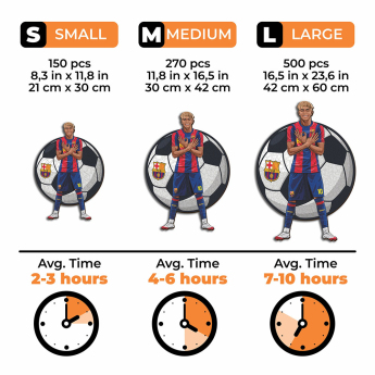 FC Barcelona drevené puzzle Yamal NEW 150 pcs