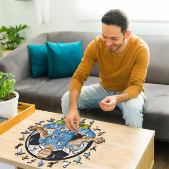 Manchester City drevené puzzle Haaland NEW 150 pcs