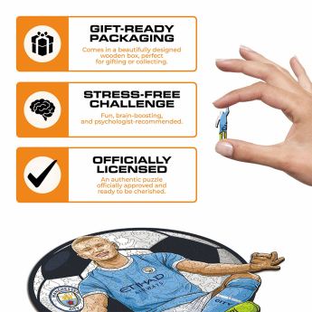 Manchester City drevené puzzle Haaland NEW 270 ks