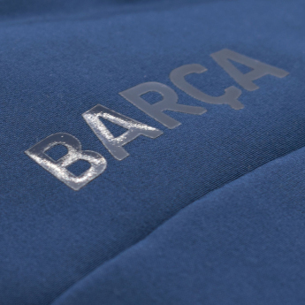 FC Barcelona pánska bunda s kapucňou Softshell navy light