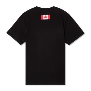 Hokejové reprezentácie pánske tričko Canada Flag black