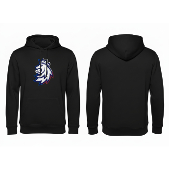 Hokejové reprezentácie pánska mikina s kapucňou Czech Republic logo lion ČH tricolour