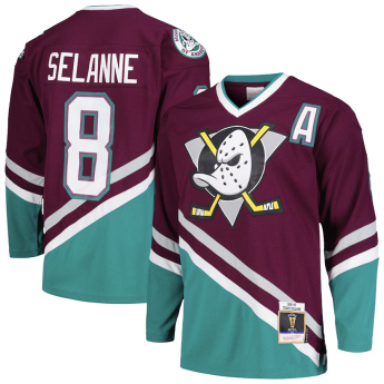 Anaheim Ducks hokejový dres Teemu Selanne 1996 Dark Jersey