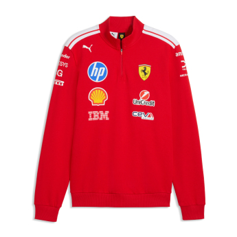 Ferrari pánska mikina T7 Half Zip official Teamline Replica F1 Team 2026