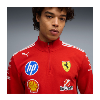 Ferrari pánska mikina T7 Half Zip official Teamline Replica F1 Team 2026