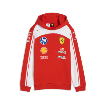 Ferrari detská mikina s kapucňou official Teamline Replica F1 Team 2026