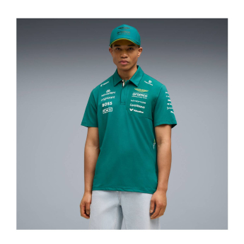 Aston Martin polokošeľa green official Teamline Replica F1 Team 2026