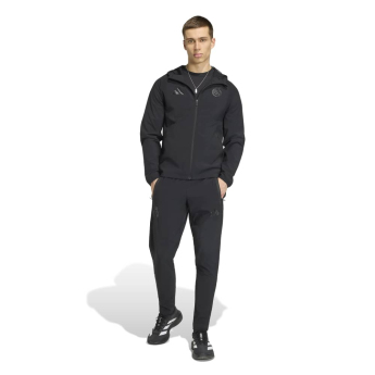 Real Madrid pánska bunda s kapucňou Travel Windbreaker black