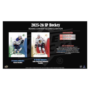 NHL boxy hokejové karty NHL 2025-26 Upper Deck SP Hockey Blaster Box