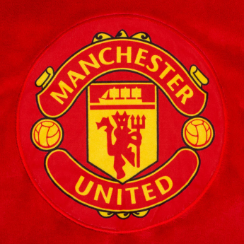 Manchester United detská mikina s kapucňou oversize blanket red