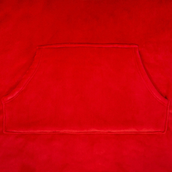 Manchester United detská mikina s kapucňou oversize blanket red