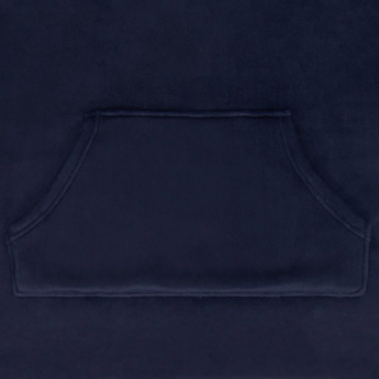 Real Madrid detská mikina s kapucňou oversize blanket navy