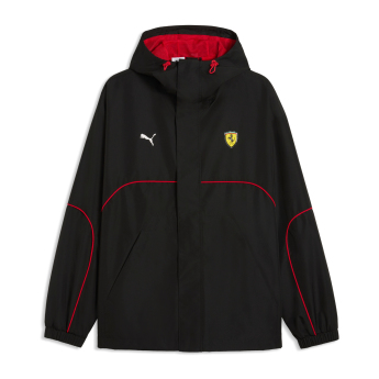 Ferrari pánska bunda s kapucňou Rain black F1 Team 2026