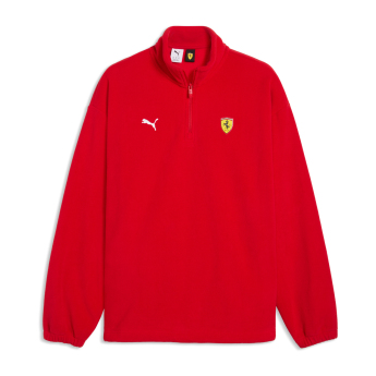 Ferrari pánska mikina 1/4 Zip red F1 Team 2026