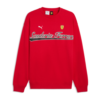 Ferrari pánska mikina Crew Neck red F1 Team 2026