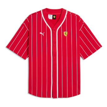 Ferrari pánska košeľa baseball red retro F1 Team 2026