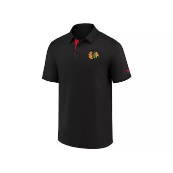 Chicago Blackhawks pánske tričko NHL Authentic Rinkside Performance Polo black