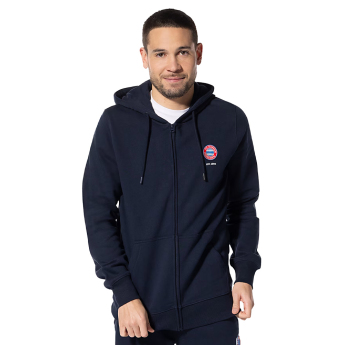 Bayern Mníchov pánska mikina s kapucňou Hooded Zip navy