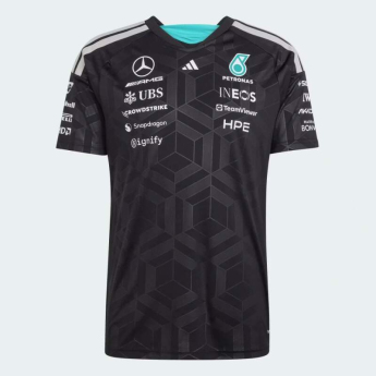 Mercedes AMG Petronas pánske tričko black official Teamline Replica F1 Team 2026