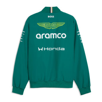 Aston Martin pánska bunda Bomber green official Teamline Replica F1 Team 2026