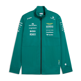 Aston Martin pánska bunda softshell green official Teamline Replica F1 Team 2026