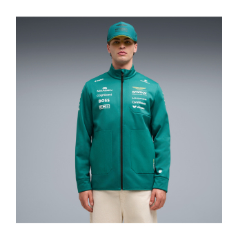 Aston Martin pánska bunda softshell green official Teamline Replica F1 Team 2026