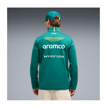 Aston Martin pánska bunda softshell green official Teamline Replica F1 Team 2026
