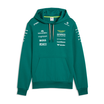 Aston Martin pánska mikina s kapucňou green official Teamline Replica F1 Team 2026