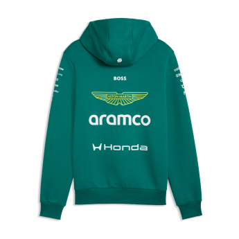Aston Martin pánska mikina s kapucňou green official Teamline Replica F1 Team 2026