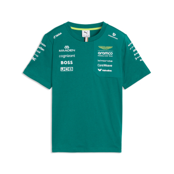 Aston Martin detské tričko green official Teamline Replica F1 Team 2026