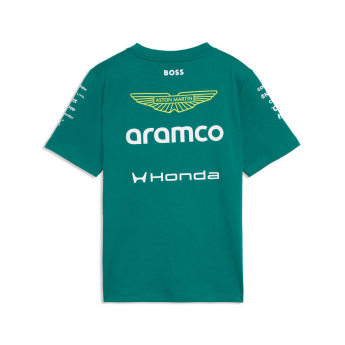 Aston Martin detské tričko green official Teamline Replica F1 Team 2026