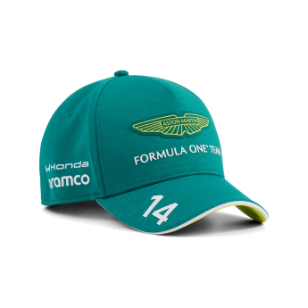 Aston Martin detská čiapka baseballová šiltovka Fernando Alonso #14 green official Teamline Replica F1 Team 2026
