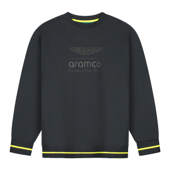 Aston Martin pánska mikina oversized Stealth black F1 Team 2026