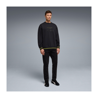 Aston Martin pánska mikina oversized Stealth black F1 Team 2026