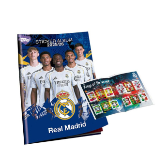 Real Madrid set samolepiek complete with album 2025/26