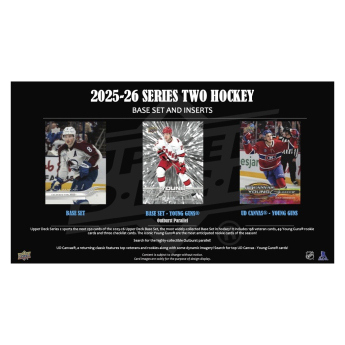 NHL boxy hokejové karty NHL 2025-26 Upper Deck Series 2 Tin Box