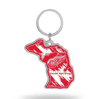Detroit Red Wings kľúčenka State Shape