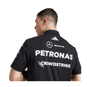 Mercedes AMG Petronas polokošeľa black official Teamline Replica F1 Team 2025