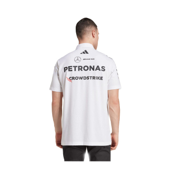 Mercedes AMG Petronas polokošeľa white official Teamline Replica F1 Team 2025