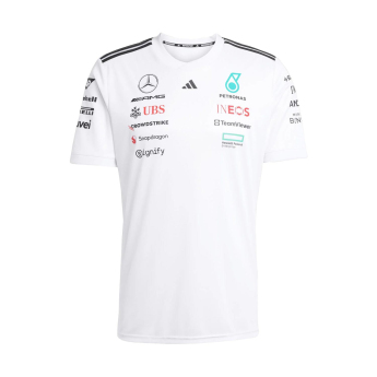 Mercedes AMG Petronas pánske tričko white official Teamline Replica F1 Team 2025