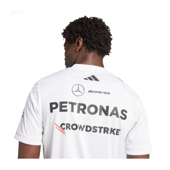 Mercedes AMG Petronas pánske tričko white official Teamline Replica F1 Team 2025
