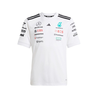 Mercedes AMG Petronas detské tričko white official Teamline Replica F1 Team 2025