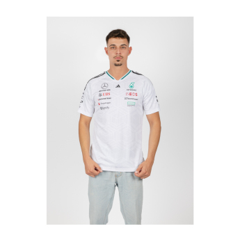 Mercedes AMG Petronas pánske tričko white official Teamline Replica F1 Team 2026