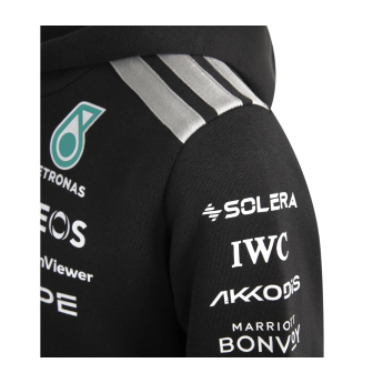 Mercedes AMG Petronas detská mikina s kapucňou black official Teamline Replica F1 Team 2026