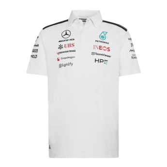 Mercedes AMG Petronas polokošeľa white official Teamline Replica F1 Team 2026